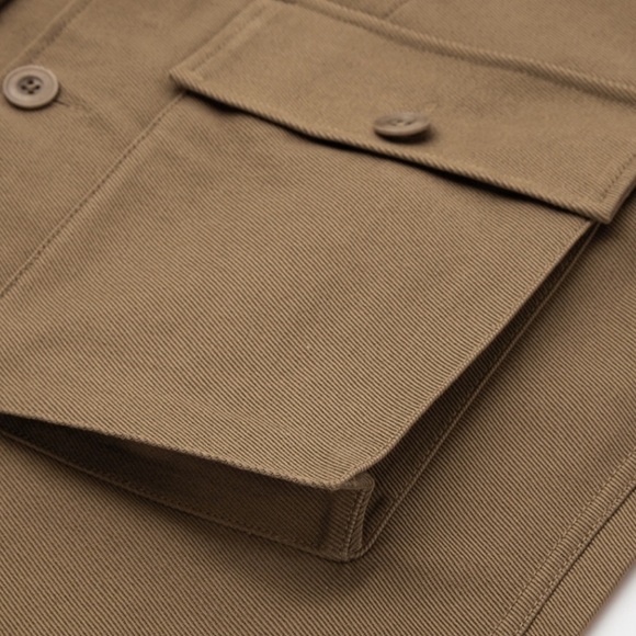 UNIQLO U x CHRISTOPHE LEMAIRE Unisex Jersey Shirt Jacket w/ Front Pockets Size L - Picture 7 of 15